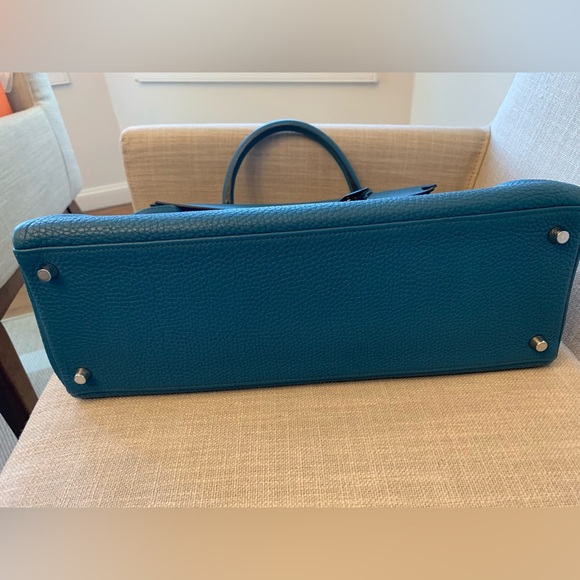 Hermes Togo Kelly 35 Retourne Palladium Hardware Authentic - Picture 3 of 14